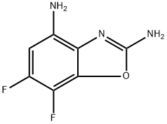 2,4-Benzoxazolediamine, 6,7-difluoro- Structure
