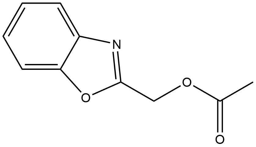 1,3-benzoxazol-2-ylmethyl acetate Structure