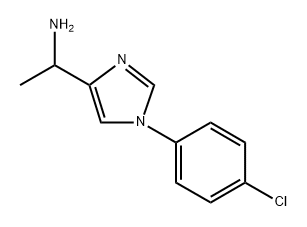 1-(1-(4-Chlorophenyl)-1H-imidazol-4-yl)ethanamine Structure