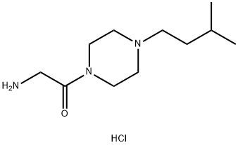 2-Amino-1-(4-isopentylpiperazin-1-yl)ethan-1-one hydrochloride Structure