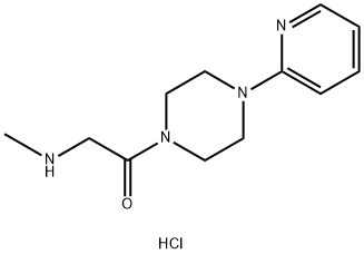 2-(Methylamino)-1-(4-(pyridin-2-yl)piperazin-1-yl)ethan-1-one hydrochloride Structure