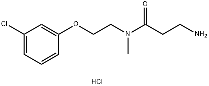 3-Amino-N-(2-(3-chlorophenoxy)ethyl)-N-methylpropanamide hydrochloride Structure