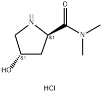 (2R,4S)-4-hydroxy-N,N-dimethylpyrrolidine-2-carb
oxamide hydrochloride Structure
