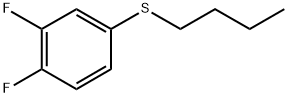 butyl(3,4-difluorophenyl)sulfane Structure