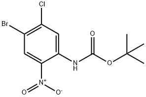 tert-Butyl (4-bromo-5-chloro-2-nitrophenyl)carbamate Structure