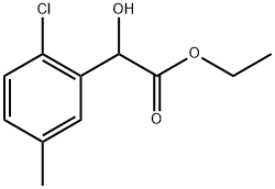 Ethyl 2-chloro-α-hydroxy-5-methylbenzeneacetate Structure