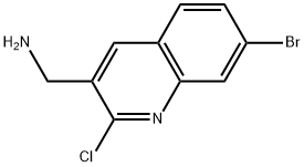 1-(7-bromo-2-chloroquinolin-3-yl)methanamine Structure