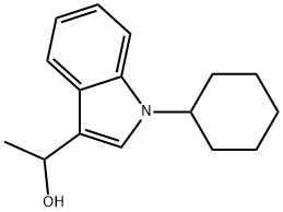 1-Cyclohexyl-α-methyl-1H-indole-3-methanol Structure