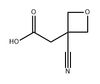 (3-Cyano-oxetan-3-yl)-acetic acid Structure