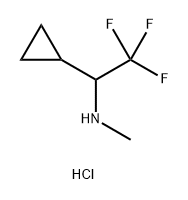 (1-cyclopropyl-2,2,2-trifluoroethyl)(methyl)amine hydrochloride Structure