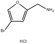 (4-Bromofuran-2-yl)methanamine hydrochloride Structure