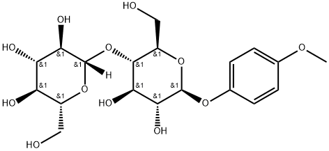 β-D-Glucopyranoside, 4-methoxyphenyl 4-O-β-D-glucopyranosyl- Structure