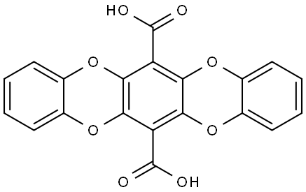 5,7,12,14-Tetraoxa-pentacene-6,13-dicarboxylic acid Structure