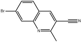 7-bromo-2-methylquinoline-3-carbonitrile Structure