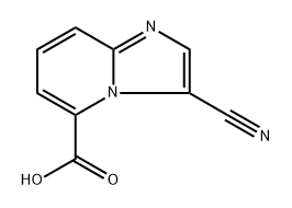 3-cyanoimidazo[1,2-a]pyridine-5-carboxylic acid Structure