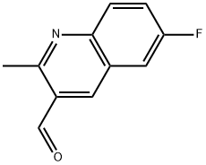 6-fluoro-2-methylquinoline-3-carbaldehyde Structure