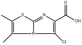5-chloro-2,3-dimethylimidazo[2,1-b][1,3]thiazole-6-carboxylic acid Structure