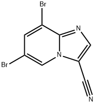 6,8-dibromoimidazo[1,2-a]pyridine-3-carbonitrile Structure