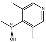 (1R)-1-(3,5-difluoropyridin-4-yl)ethan-1-ol Structure
