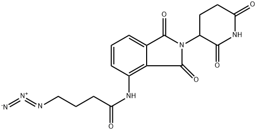 Butanamide, 4-azido-N-[2-(2,6-dioxo-3-piperidinyl)-2,3-dihydro-1,3-dioxo-1H-isoindol-4-yl]- Structure