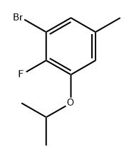 1-Bromo-2-fluoro-3-isopropoxy-5-methylbenzene Structure