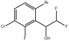 6-Bromo-3-chloro-α-(difluoromethyl)-2-fluorobenzenemethanol Structure