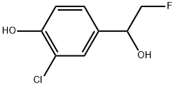 3-Chloro-α-(fluoromethyl)-4-hydroxybenzenemethanol Structure