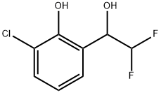 3-Chloro-α-(difluoromethyl)-2-hydroxybenzenemethanol Structure
