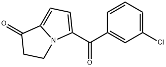 5-(3-Chlorobenzoyl)-2,3-dihydro-1H-pyrrolizin-1-one Structure
