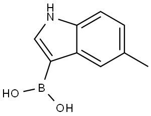 Boronic acid, B-(5-methyl-1H-indol-3-yl)- Structure