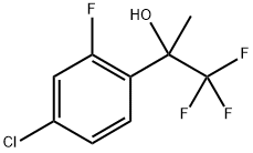 2-(4-chloro-2-fluorophenyl)-1,1,1-trifluoropropan-2-ol Structure
