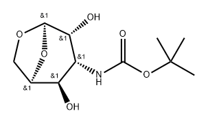 .beta.-D-Gulopyranose, 1,6-anhydro-3-deoxy-3-(1,1-dimethylethoxy)carbonylamino- Structure