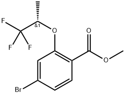 Methyl (S)-4-bromo-2-((1,1,1-trifluoropropan-2-yl)oxy)benzoate Structure