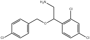 Benzeneethanamine, 2,4-dichloro-β-[(4-chlorophenyl)methoxy]- Structure