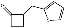 2-(Thiophen-2-ylmethyl)cyclobutan-1-one Structure