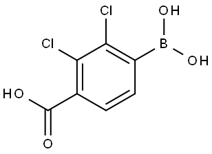 4-Borono-2,3-dichlorobenzoic acid Structure