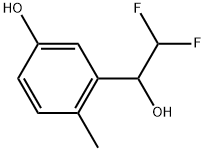 α-(Difluoromethyl)-5-hydroxy-2-methylbenzenemethanol Structure