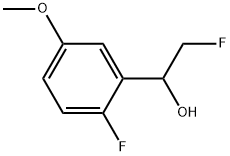 2-Fluoro-α-(fluoromethyl)-5-methoxybenzenemethanol Structure