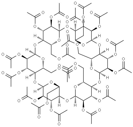 .alpha.-Cyclodextrin, octadecaacetate Structure