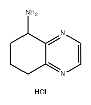 5-Quinoxalinamine, 5,6,7,8-tetrahydro-, hydrochloride (1:1) Structure
