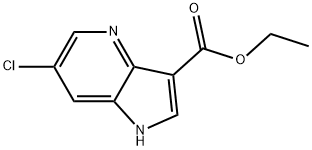ethyl 6-chloro-1H-pyrrolo[3,2-b]pyridine-3-carboxylate Structure