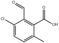 3-Chloro-2-formyl-6-methylbenzoic acid Structure