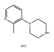 Piperazine, 1-(2-methyl-3-pyridinyl)-, hydrochloride (1:2) Structure