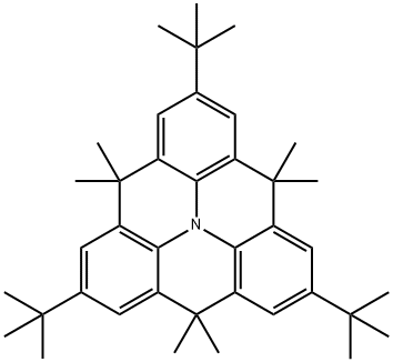 2,6,10-tri-tert-butyl-4,4,8,8,12,12-hexamethyl-8,12-dihydro-4H-benzo[9,1]quinolizino[3,4,5,6,7-defg]acridine Structure
