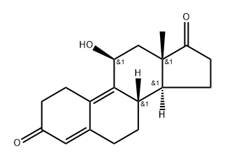 Estra-4,9-diene-3,17-dione, 11-hydroxy-, (11β)- Structure