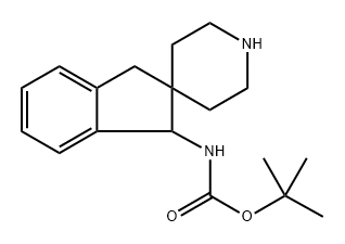 Carbamic acid, N-1,3-dihydrospiro[2H-indene-2,4??-piperidin]-1-yl]-, 1,1-dimethylethyl ester Structure