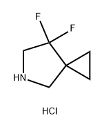 5-Azaspiro[2.4]heptane, 7,7-difluoro-, hydrochloride (1:1) Structure