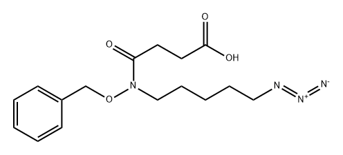 Butanoic acid, 4-[(5-azidopentyl)(phenylmethoxy)amino]-4-oxo- Structure