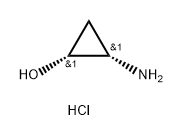 Cyclopropanol, 2-amino-, hydrochloride (1:1), (1R,2S)- Structure
