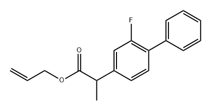 [1,1'-Biphenyl]-4-acetic acid, 2-fluoro-α-methyl-, 2-propen-1-yl ester Structure